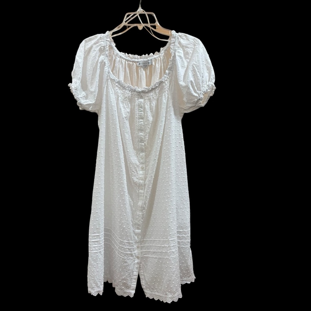 Eileen West White Nightgown Size S Cottagecore